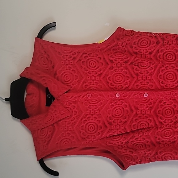 Ronni Nicole Lace Sleeveless Button Front Closure dress SZ 10 - Picture 3 of 13